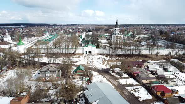 Museum-Reserve Aleksandrovskaya Sloboda from a bird's-eye view
