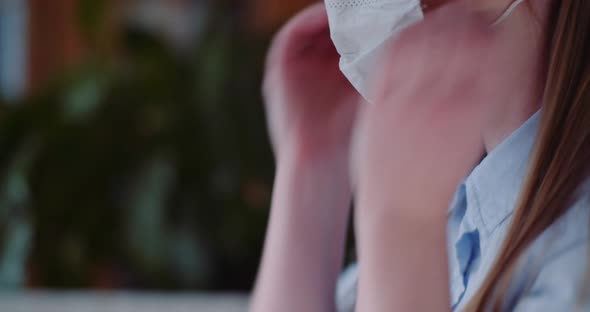 Young WomanHaving Coronavirus Symptoms - Covid-19 alt