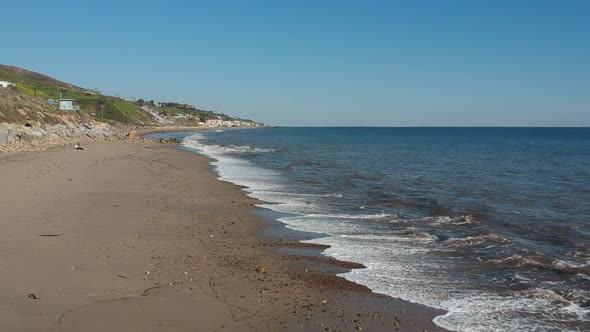 Afternoon drone view from the waterside of Malibu, California. ( DJi Spark Drone footage I 30 fps ) alt