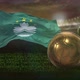 Macau Flag With Football And Cup Background Loop 4K - VideoHive Item for Sale