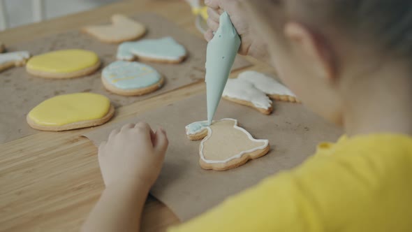 Bake Homemade Cookies with Child