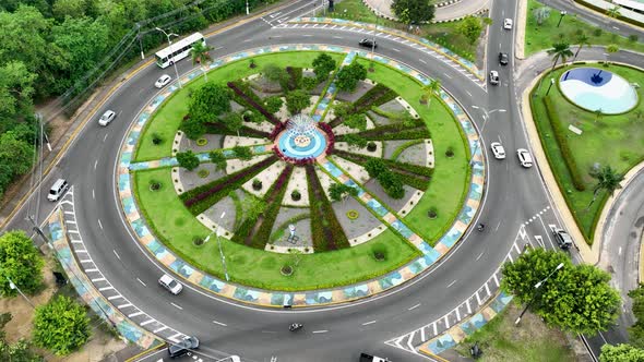 Letters Roundabout at  downtown Manaus Brazil. Manaus Amazonas. alt