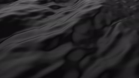 Abstract smooth surface with ripples on a black canvas alt