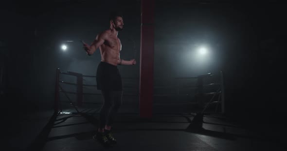 Charismatic Athletic Man in a Dark Cross Fitness alt