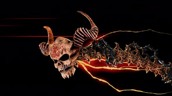 Flying Hell Creature VJ Loop alt