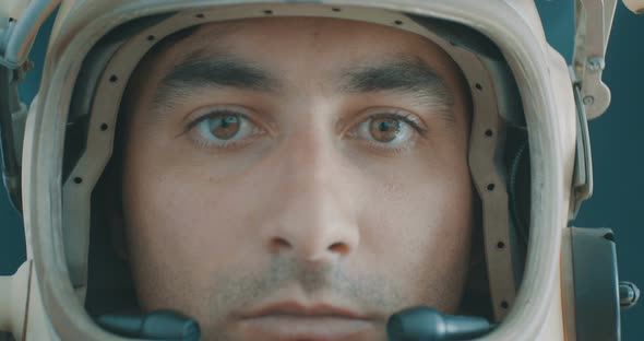 Retro Astronaut Portrait alt