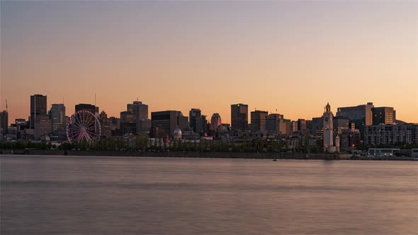 The Skyline from Day to Night as Seen from the Jean Drapeau Park alt