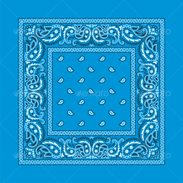 Bandana-2 (Colorful) - Flourishes / Swirls Decorative