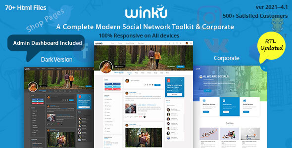Winku Social Network - ThemeForest 22363538