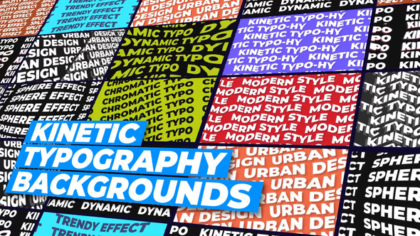 Kinetic Typography Backgrounds
