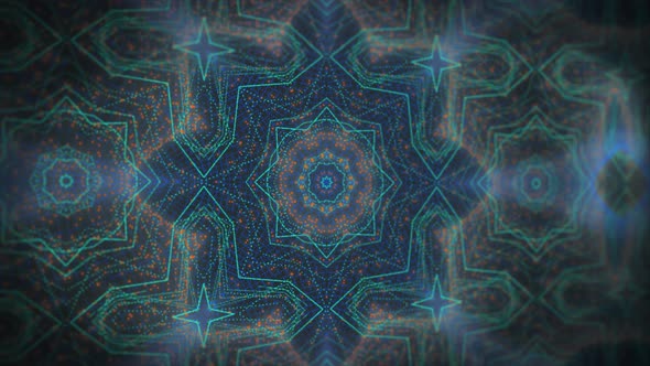 Kaleidoscope of Dynamic Patterns on a Dark Background alt