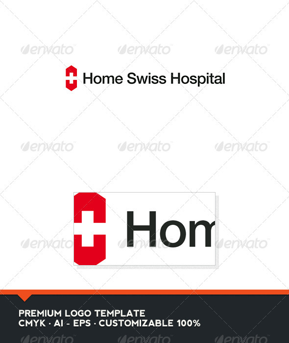 Swiss Healthy Home Logo Template - Symbols Logo Templates