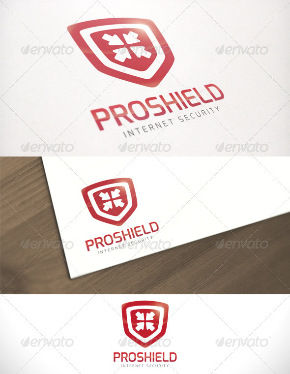 Pro Shield Internet Security Logo Template - Symbols Logo Templates