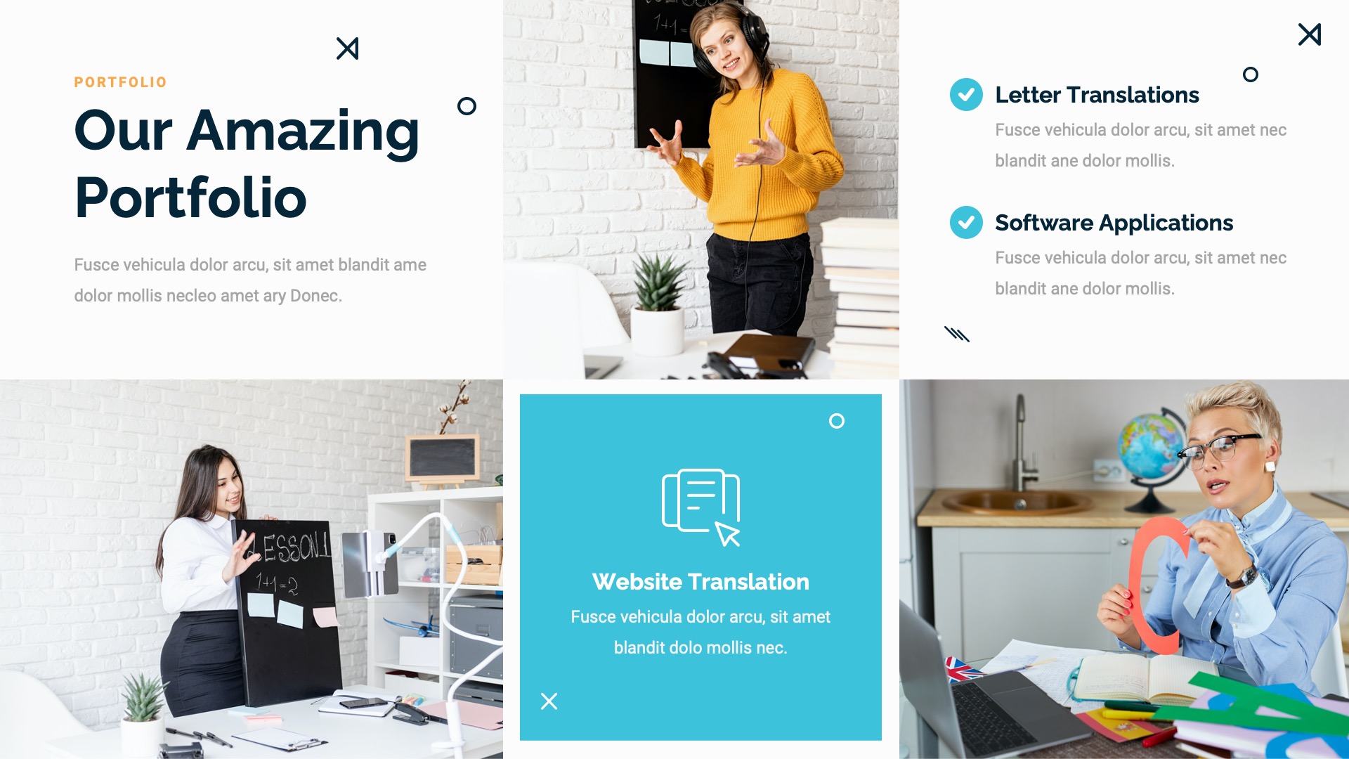 LINGU - Translation Service & Language Course Powerpoint Template ...