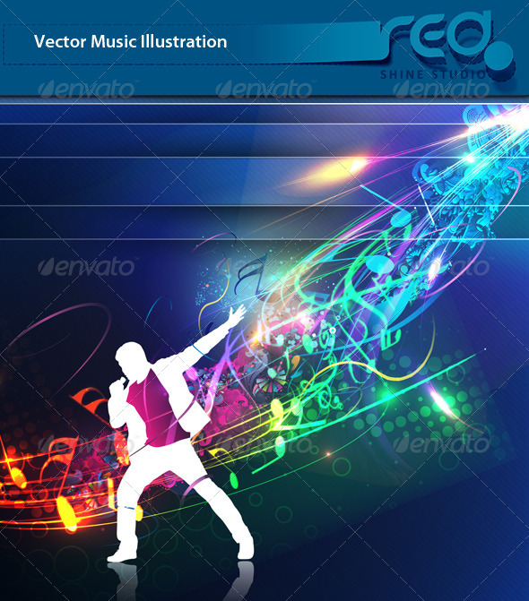 Dance Party Vector Template Design_5 - Decorative Vectors