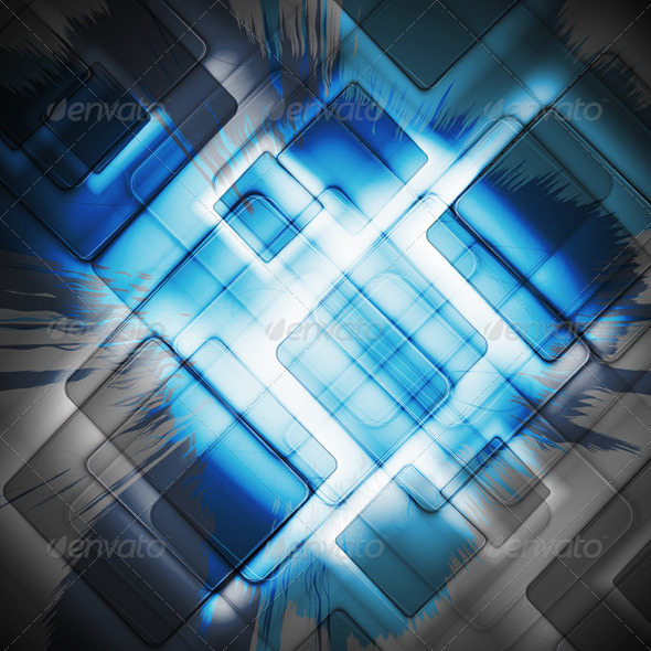 Grunge design with squares. Vector - Backgrounds Decorative