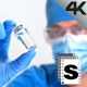 Scientist Looking Vaccine Bottle - VideoHive Item for Sale