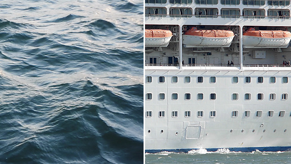 Ocean Waves View From Boat