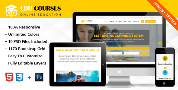 Education Online Courses - ThemeForest 21143127