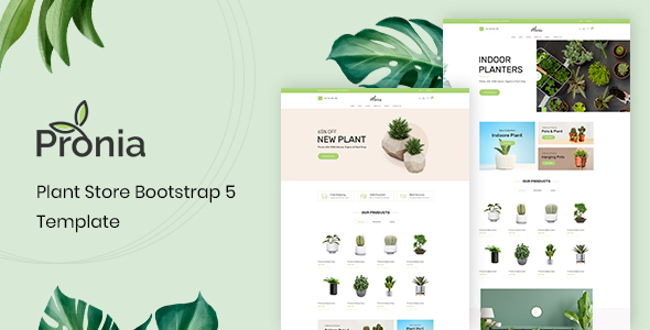 Pronia - Plant Store Bootstrap 5 Template
