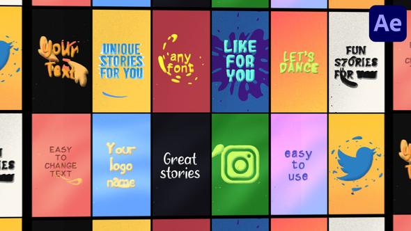 Instagram Text Stories | After Effects