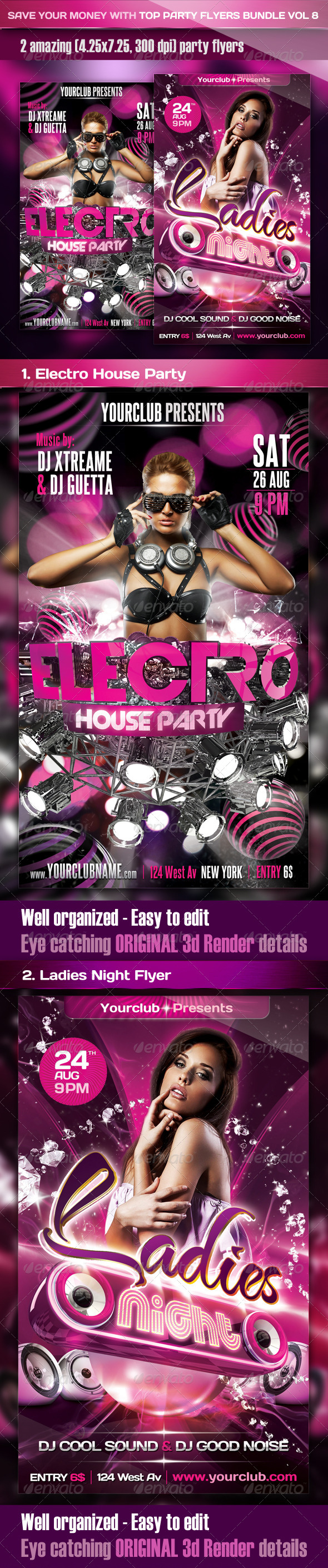 Top Flyer Bundle Vol8 - Clubs & Parties Events