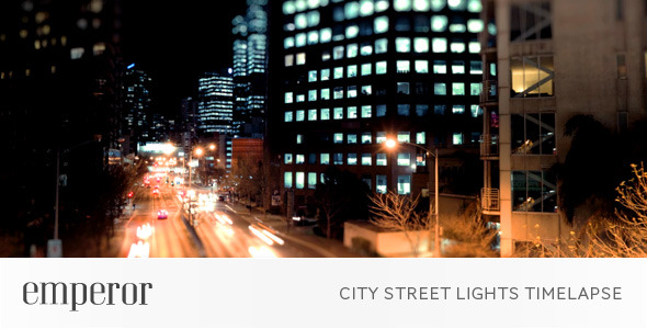 City Street Lights Timelapse