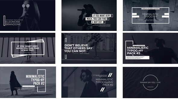 Minimal Typography Pack 2  FCPX