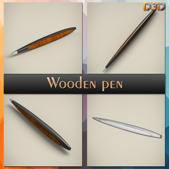 Wooden pen - 3Docean 32341247