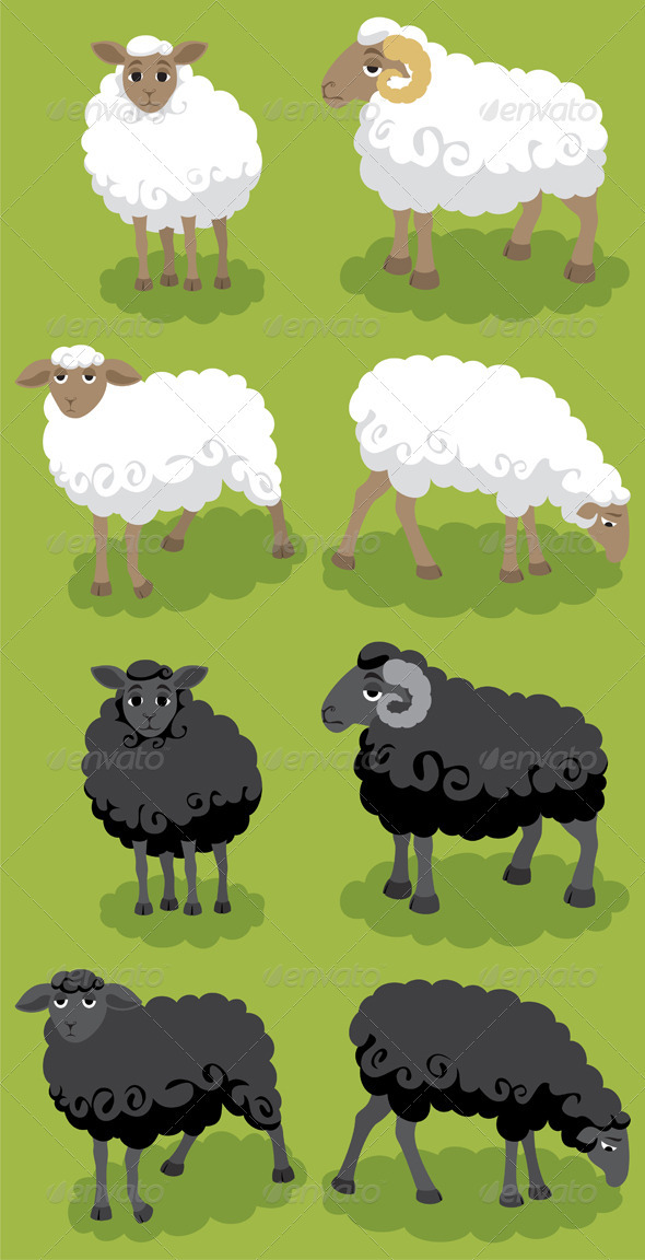 Sheep - Characters Vectors