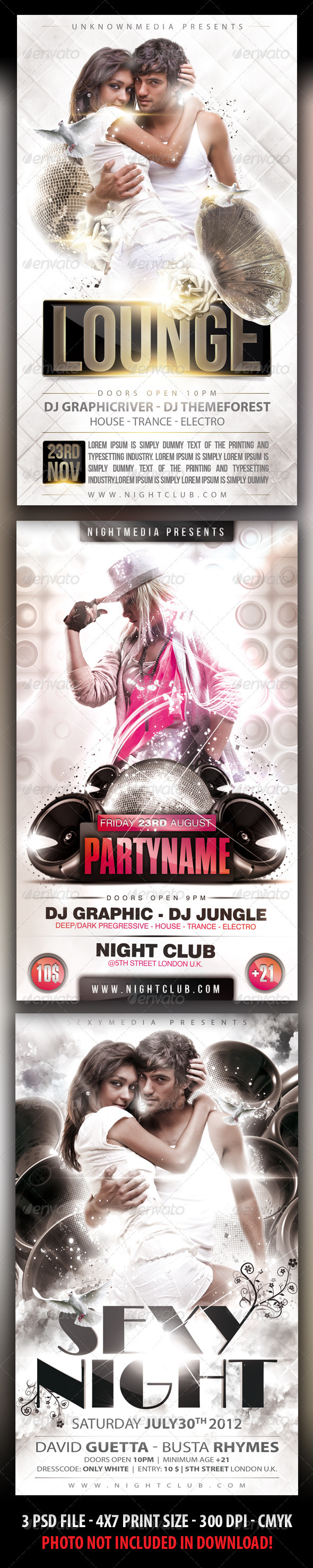Party Flyer Bundle - Clubs & Parties Events