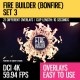 Fire Builder (Bonfire 4K Set 3) - VideoHive Item for Sale