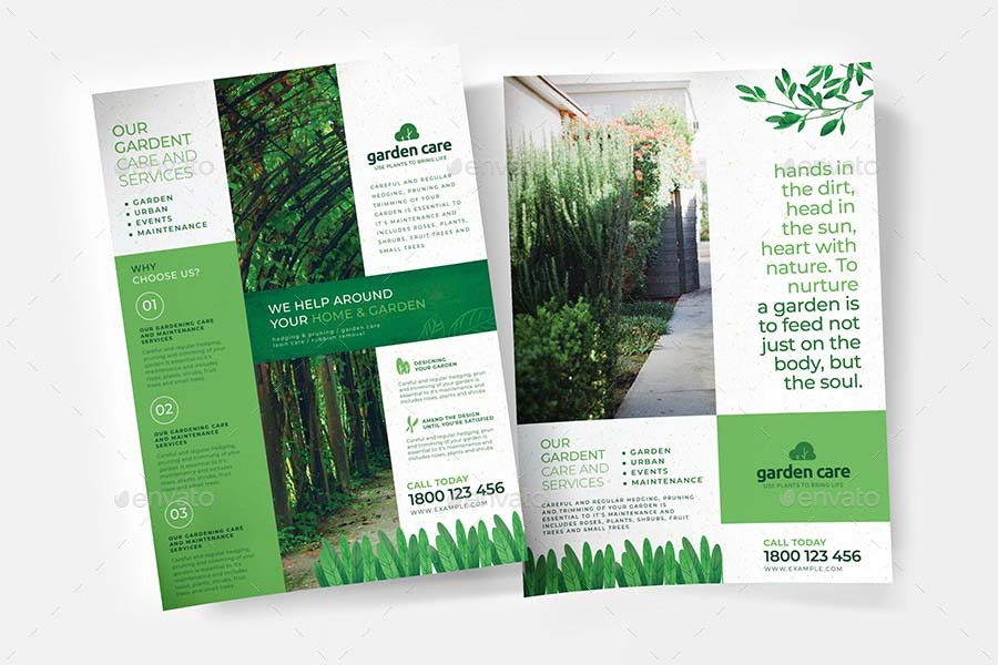 Gardener Flyer, Print Templates | GraphicRiver