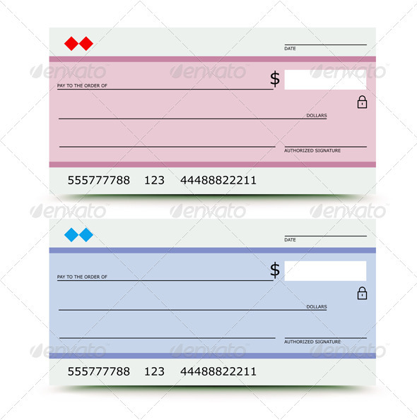 Bank chek by PixelEmbargo | GraphicRiver