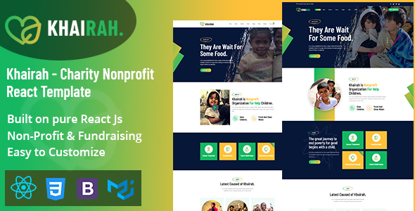 Khairah - Charity Nonprofit React Template