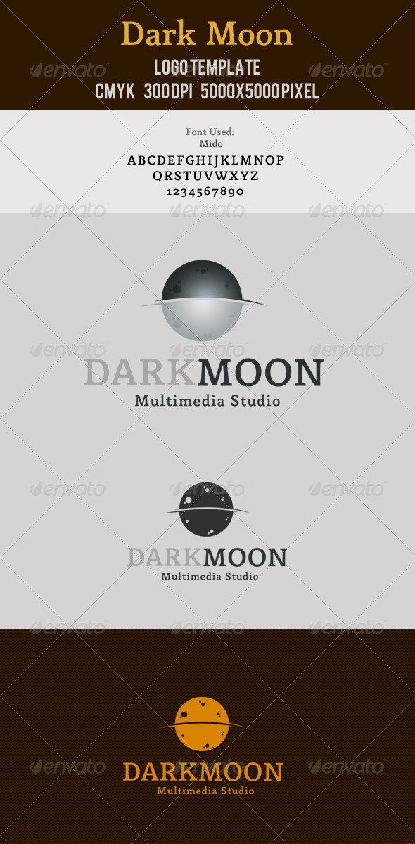 Dark Moon Multimedia Logo - Nature Logo Templates