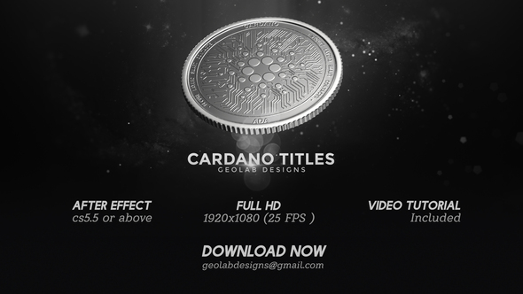 Cardano Coin Titles - VideoHive 32355976
