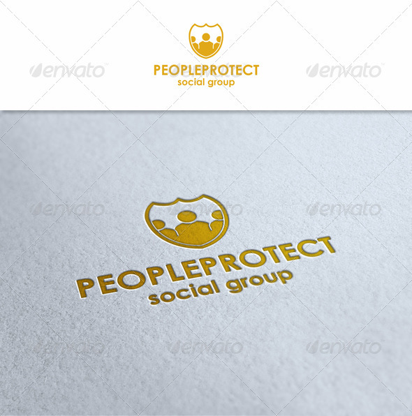 People Protect - Humans Logo Templates