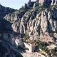 Panorama of famous mountain range of Spain: popular historical sightseeing in gorge at sunny day - VideoHive Item for Sale