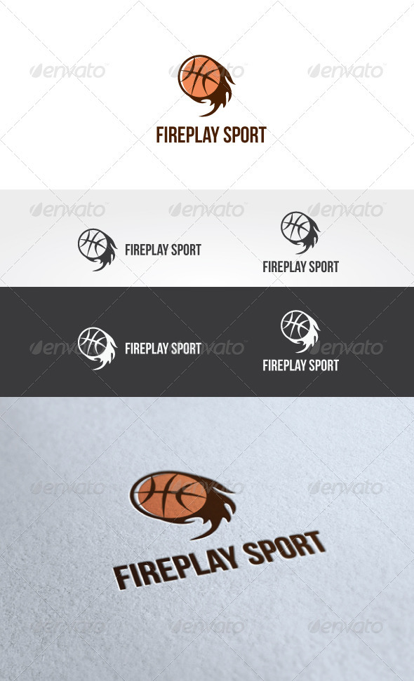 Fire Play Sport Logo Template - Objects Logo Templates