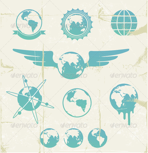 Retro emblems - Decorative Symbols Decorative