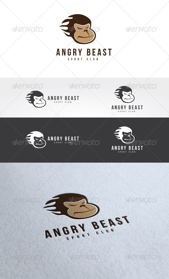 Angry Beast Logo Template - Animals Logo Templates