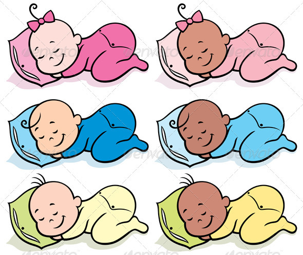 Sleeping Babies - People Characters