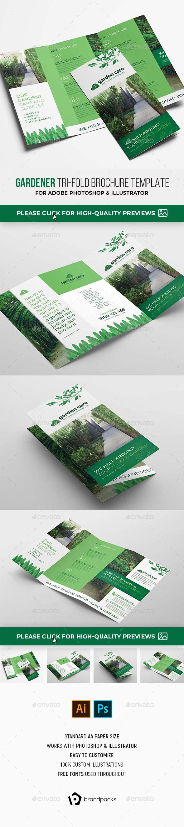 Gardener Trifold Brochure