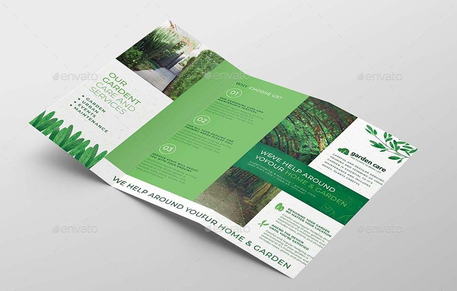 Gardener Trifold Brochure, Print Templates | GraphicRiver