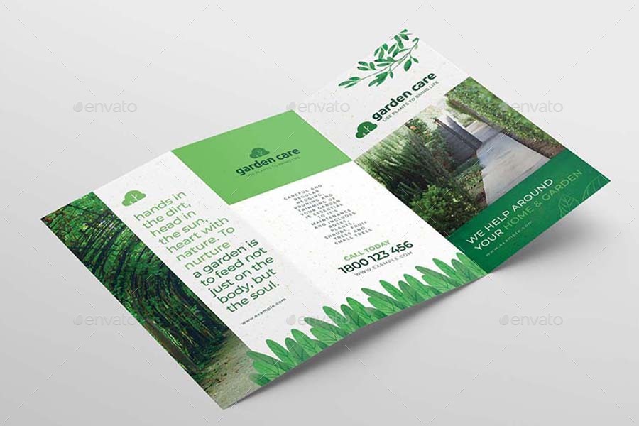 Gardener Trifold Brochure, Print Templates | GraphicRiver