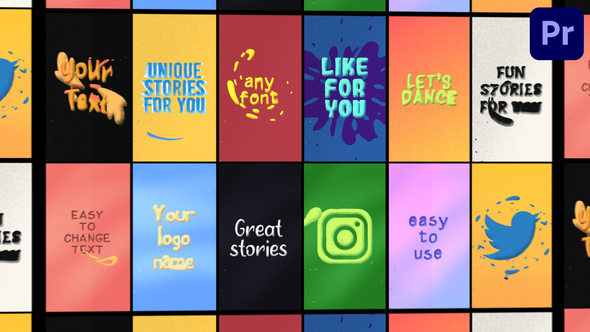 Instagram Text Stories | Premiere Pro MOGRT