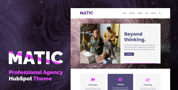 Matic - Professional Agency HubSpot Theme
