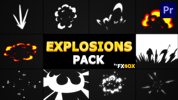 Explosions Pack | Premiere Pro MOGRT
