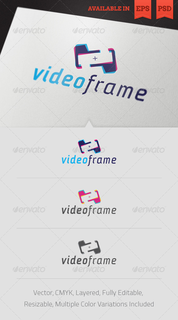 Video Frame Logo Template - Abstract Logo Templates